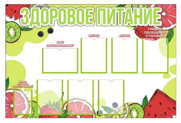 Стенды для школьной столовой
